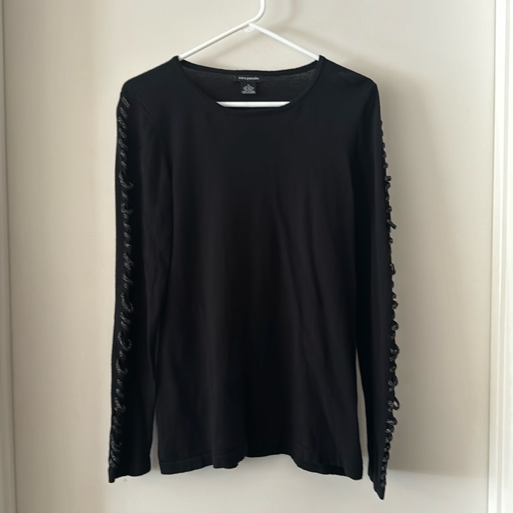 Sans Pareille Metaillic Detail Sweater